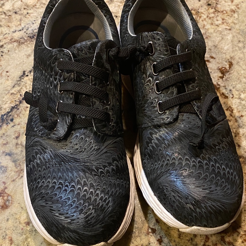 Slip on  Black nurse mate shoes.